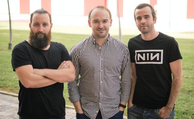 Álvaro Rabadán, Carlos García y Miguel Ángel Muñoz. 