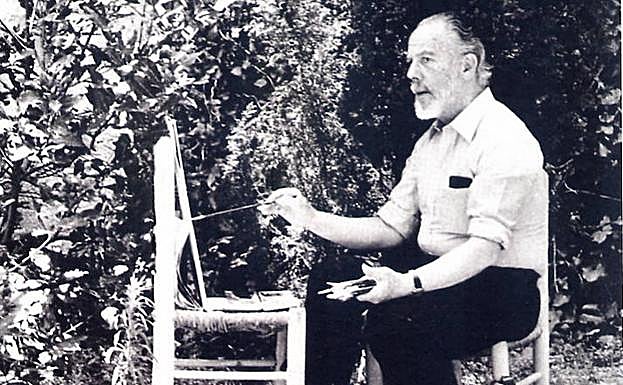 Fotografía usada para ilustrar el primer aniversario de la muerte del pintor Ramón Gaya