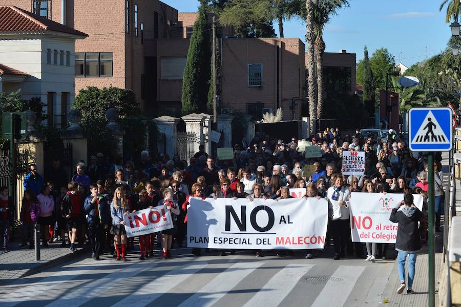 La concentración comenzó cerca de las 8.30 horas de la mañana, desde el propio Carril de las Cuatro Piedras, más concretamente donde está situado el colegio AYS