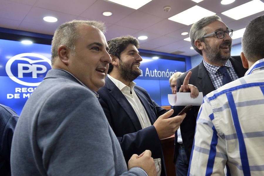 El presidente regional del Partido Popular, Fernando López Miras, ha presidido la Junta Directiva y el Comité Ejecutivo del PPRM donde se han designado también al resto de los miembros que formarán parte del Comité de Campaña de cara a las elecciones autonómicas y municipales de 2019