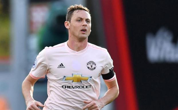 Nemanja Matic, durante el partido que midió al Manchester United con el Bournemouth. 