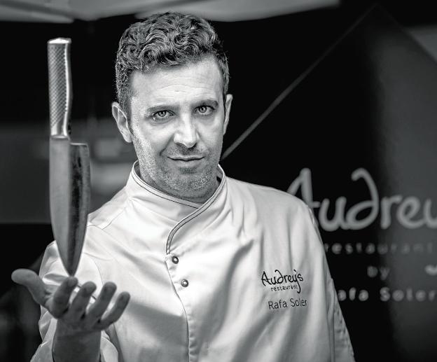 El chef Rafa Soler, del restaurante Audrey's de Calpe (Alicante). 