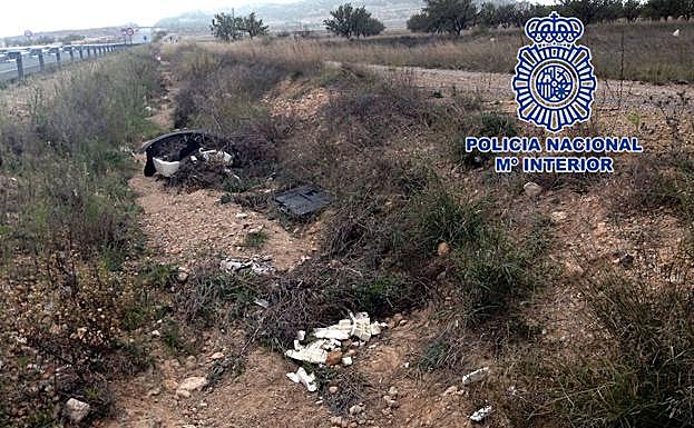 Localización donde se encontraba el desaparecido en Yecla.