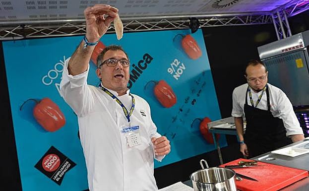 Albert Raurich, en la ponencia de Murcia Gastronómica. 