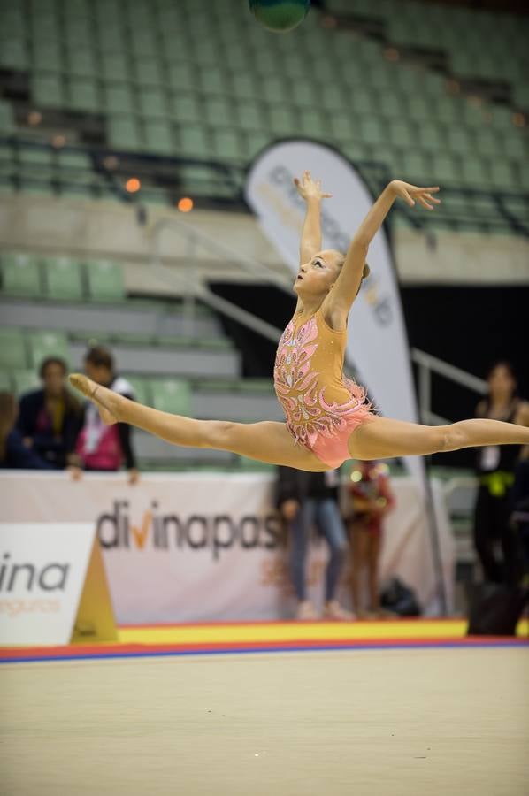 Unas quinientas gimnastas compiten en el primer día de los campeonatos, que se cierra sin ningún podio para la Región