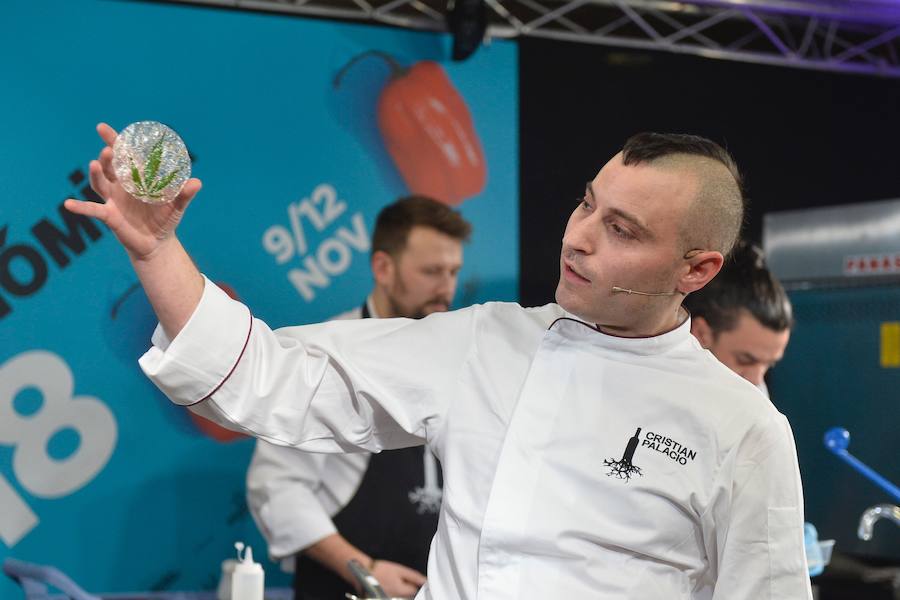 Cristian Palacio, del Señorío de Barahonda, presentó en Murcia Gastronómica su 'Osadía 2019: mirando al pasado'. 