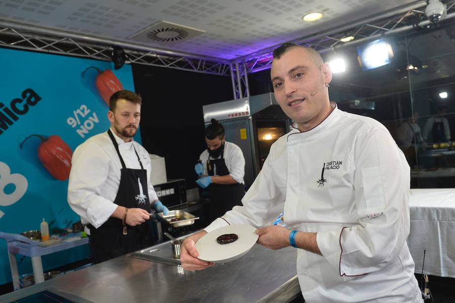 Cristian Palacio, del Señorío de Barahonda, presentó en Murcia Gastronómica su 'Osadía 2019: mirando al pasado'. 