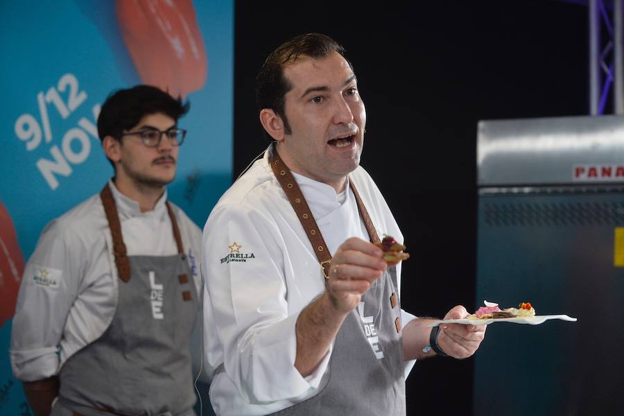 David López, de Local de Ensayo, volvió a Murcia Gastronómica para mostrar sus innovaciones. 