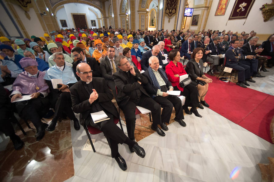 El presidente de la Universidad Católica justifica la ausencia de miembros del Ejecutivo de López Miras en el acto de apertura del curso académico porque «hemos querido estar en paz»