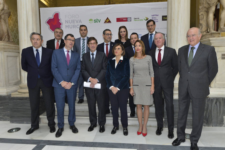 El presidente de Bankia reconoce en el Foro Nueva Murcia estar «muy satisfecho» con la fusión con BMN porque el objetivo es que fuera un proceso «rápido y eficaz»