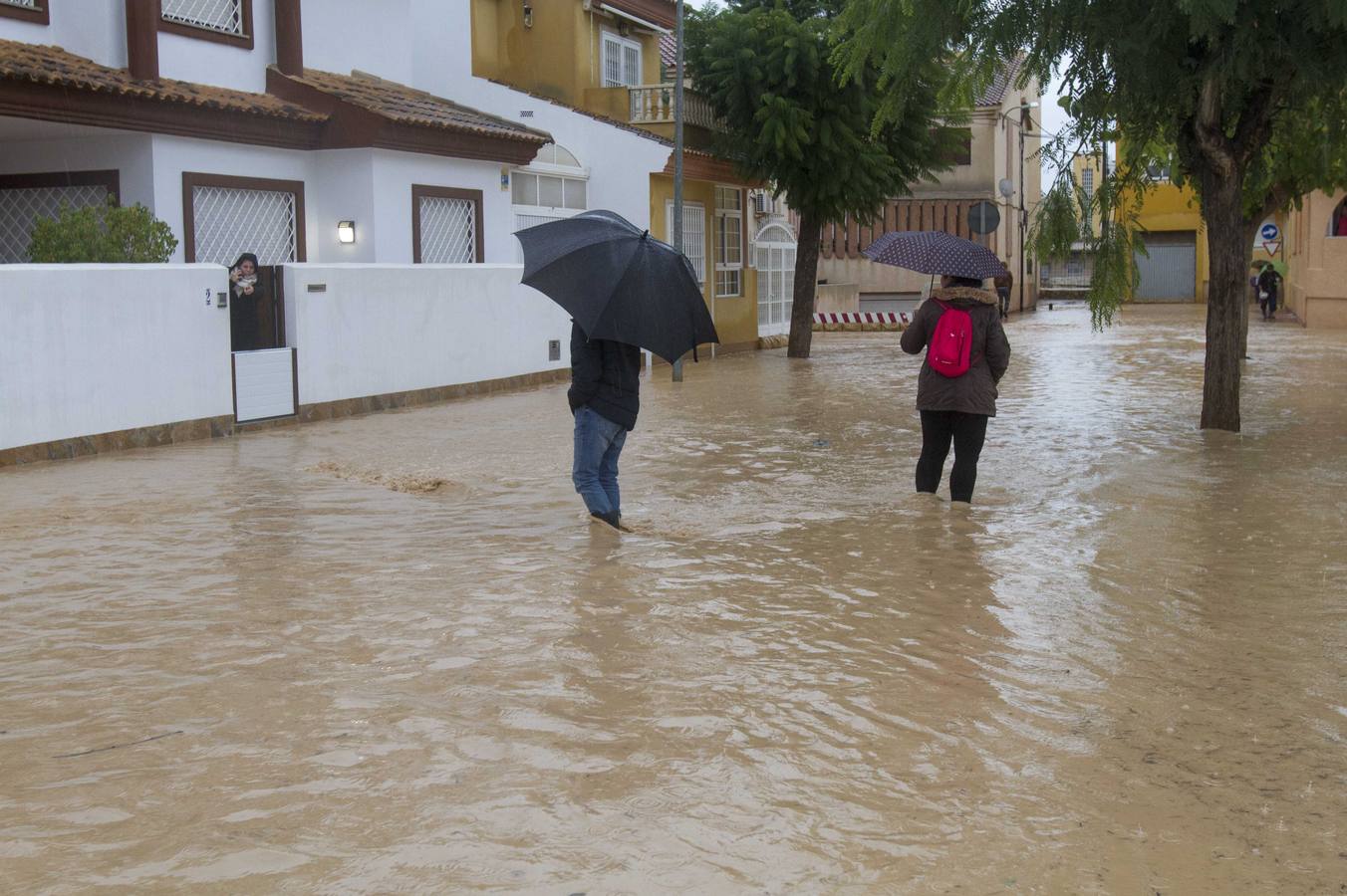 El agua ha hecho estragos en Los Alcázares