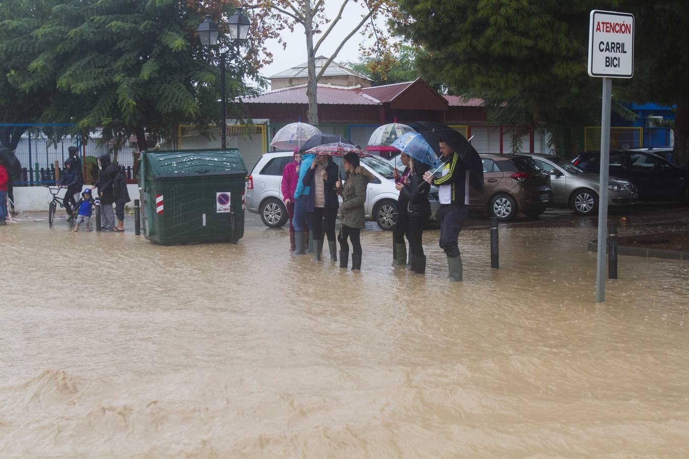 El agua ha hecho estragos en Los Alcázares