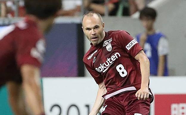 Andrés Iniesta, en el Vissel Kobe. 
