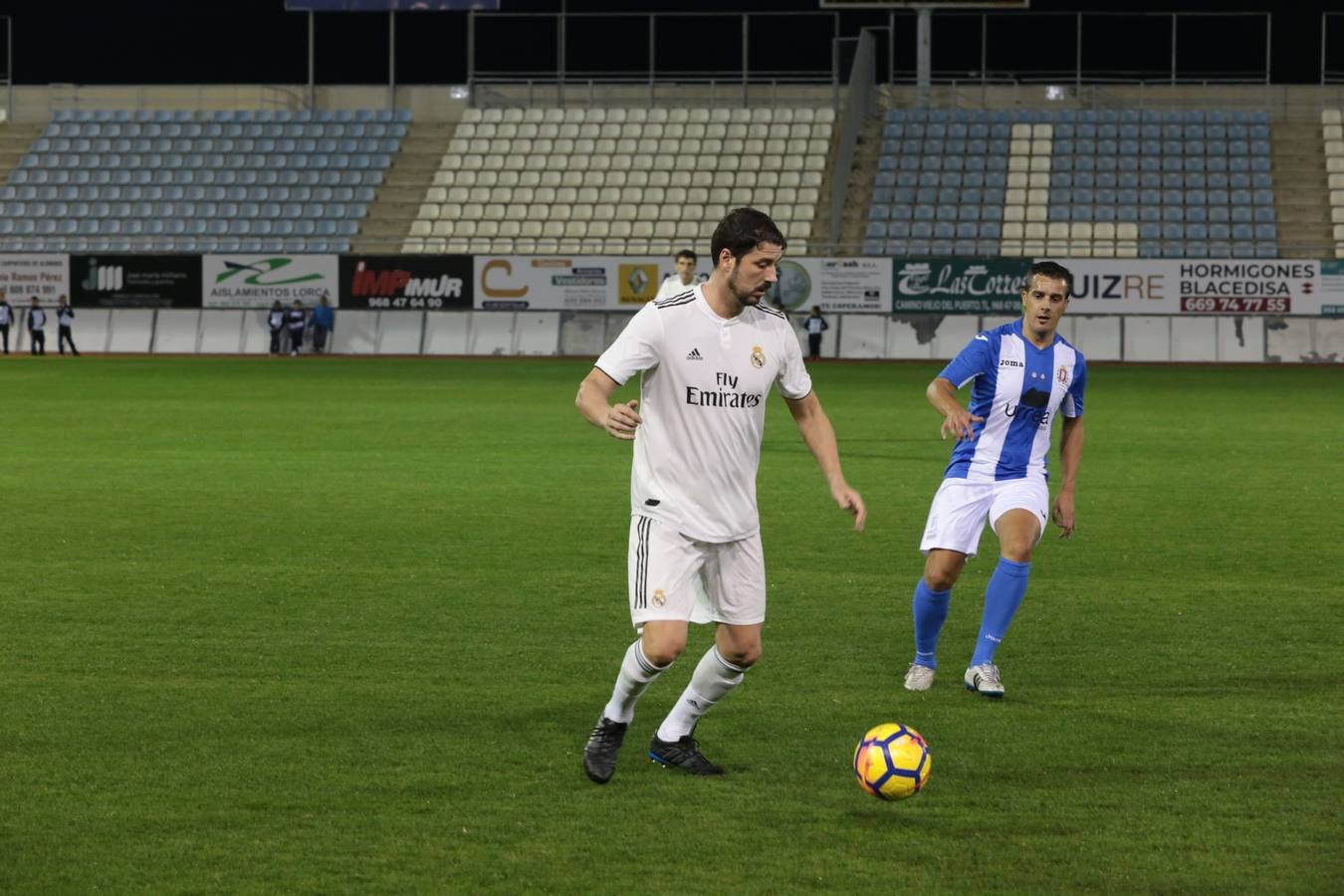 Partidazo en el Artés con motivo del Patrón de Lorca entre las leyendas del Lorca que entrenó Unai Emery y las del Real Madrid