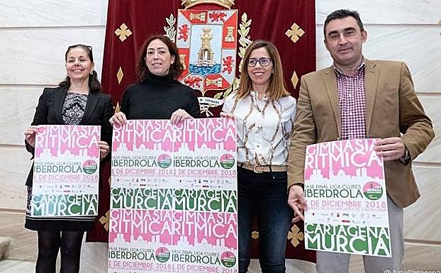 Presentación de la fase final de la Liga Iberdrola de Gimnasia Rítmica en Cartagena. 