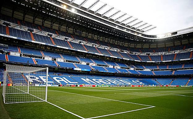 El estadio Santiago Bernabéu. 