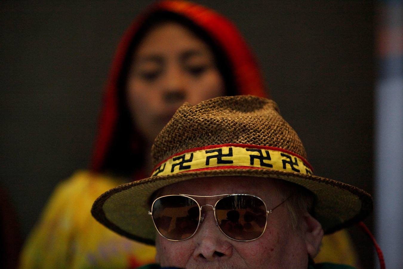 Indígenas Embera participan en el VII Congreso Territorial Mesoamericano, en Ciudad de Panamá (Panamá). Líderes indígenas colombianos dijeron estar intranquilos por la falta de recursos para la implementación del acuerdo de paz firmado entre el Gobierno y las FARC, un «retroceso» que puede llevar a que resurja o se recrudezca el conflicto.