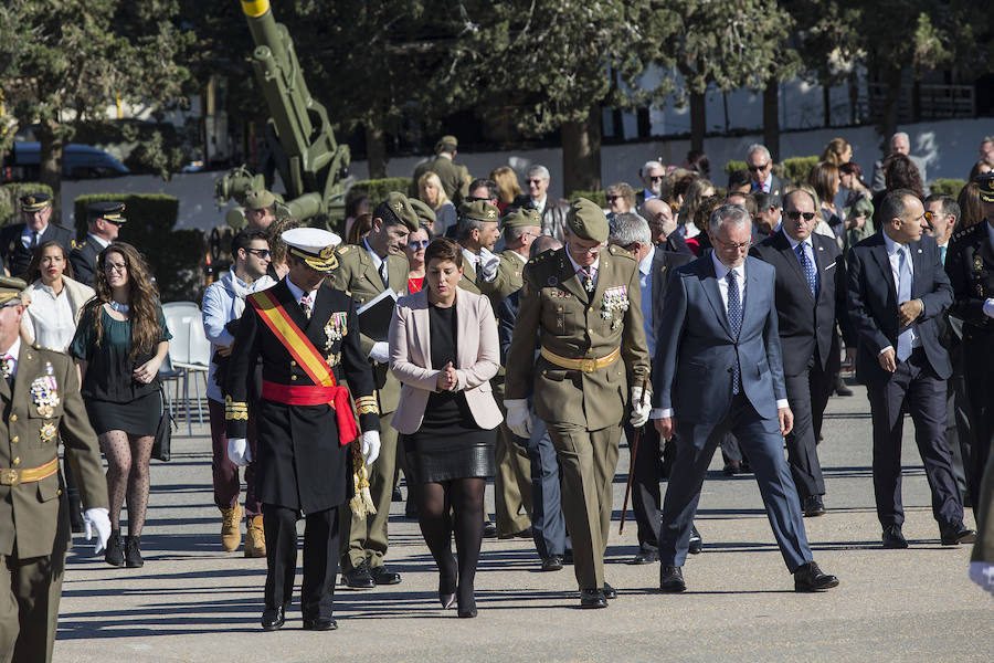 Acto militar organizado por el Regimiento de Artillería Antiaérea 73