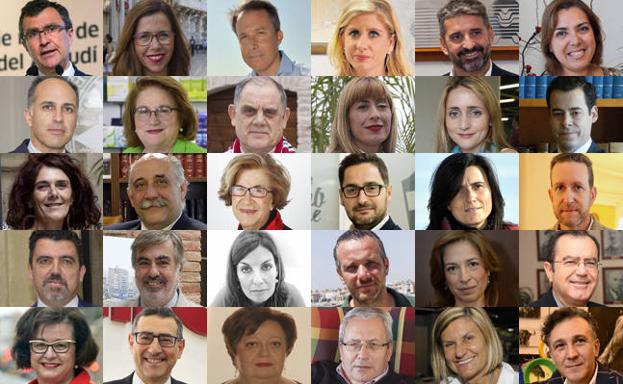 Los protagonistas de la encuesta de 'La Verdad' con motivo del 40 aniversario de la Constitución.