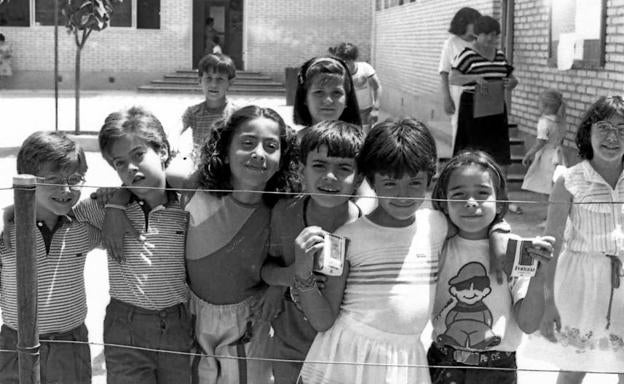 Alumnos del colegio San Lorenzo.