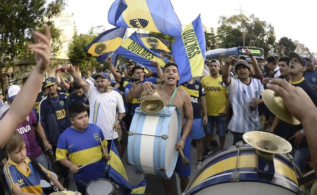 Aficionados de Boca Juniors. 