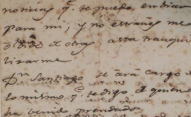 Carta de Goya a su amigo Martín Zapater fechada el 4 de diciembre 1790