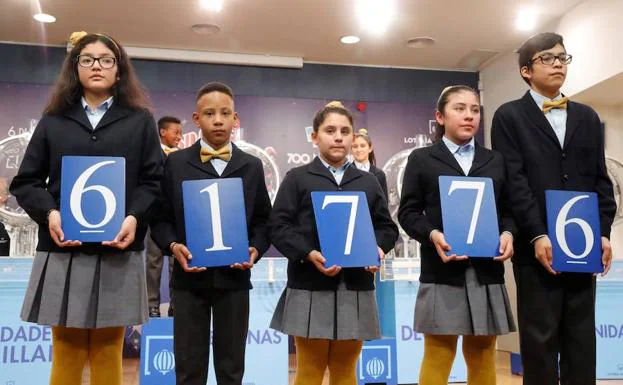 Segundo premio de la Lotería del Niño 2019.