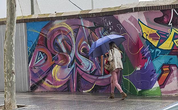 Calles de Cartagena, con las primeras lluvias.