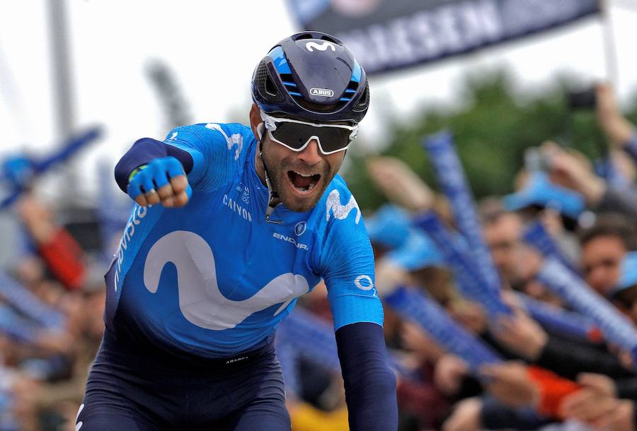 04/02/2018. Valverde gana la Vuelta a Valencia por tercera vez y logra su victoria número 111 como profesional. 