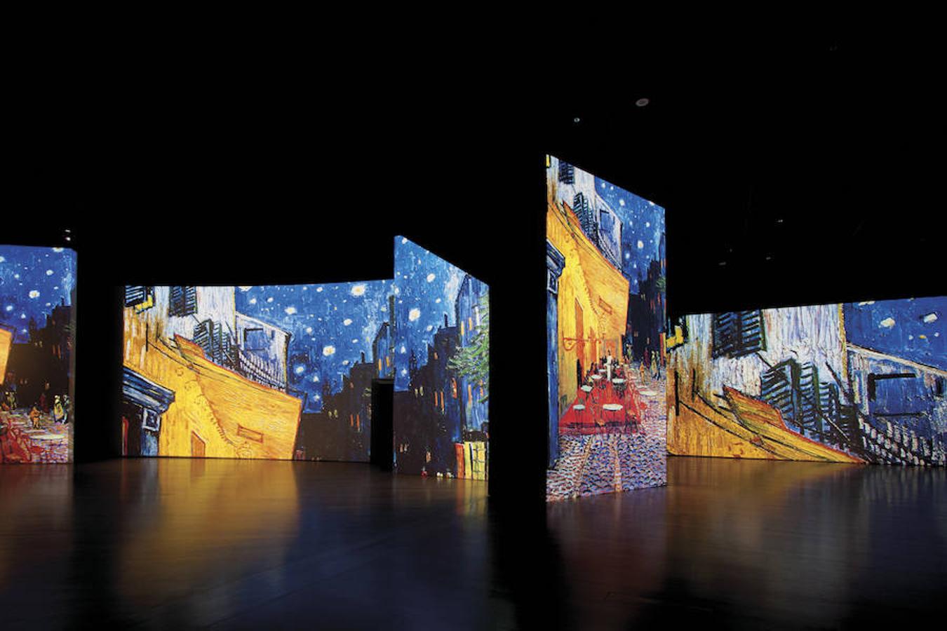 La experiencia combina 3.000 imágenes en movimiento, luz y música para sumergirse de lleno en el universo del pintor holandés.