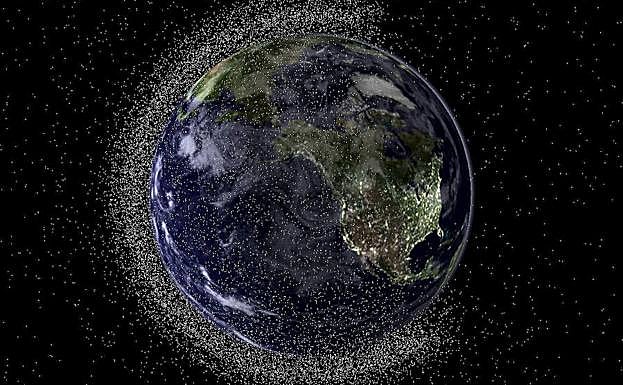 El planeta Tierra vista desde el espacio.