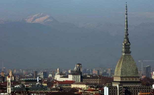 Vista aérea de Turín.