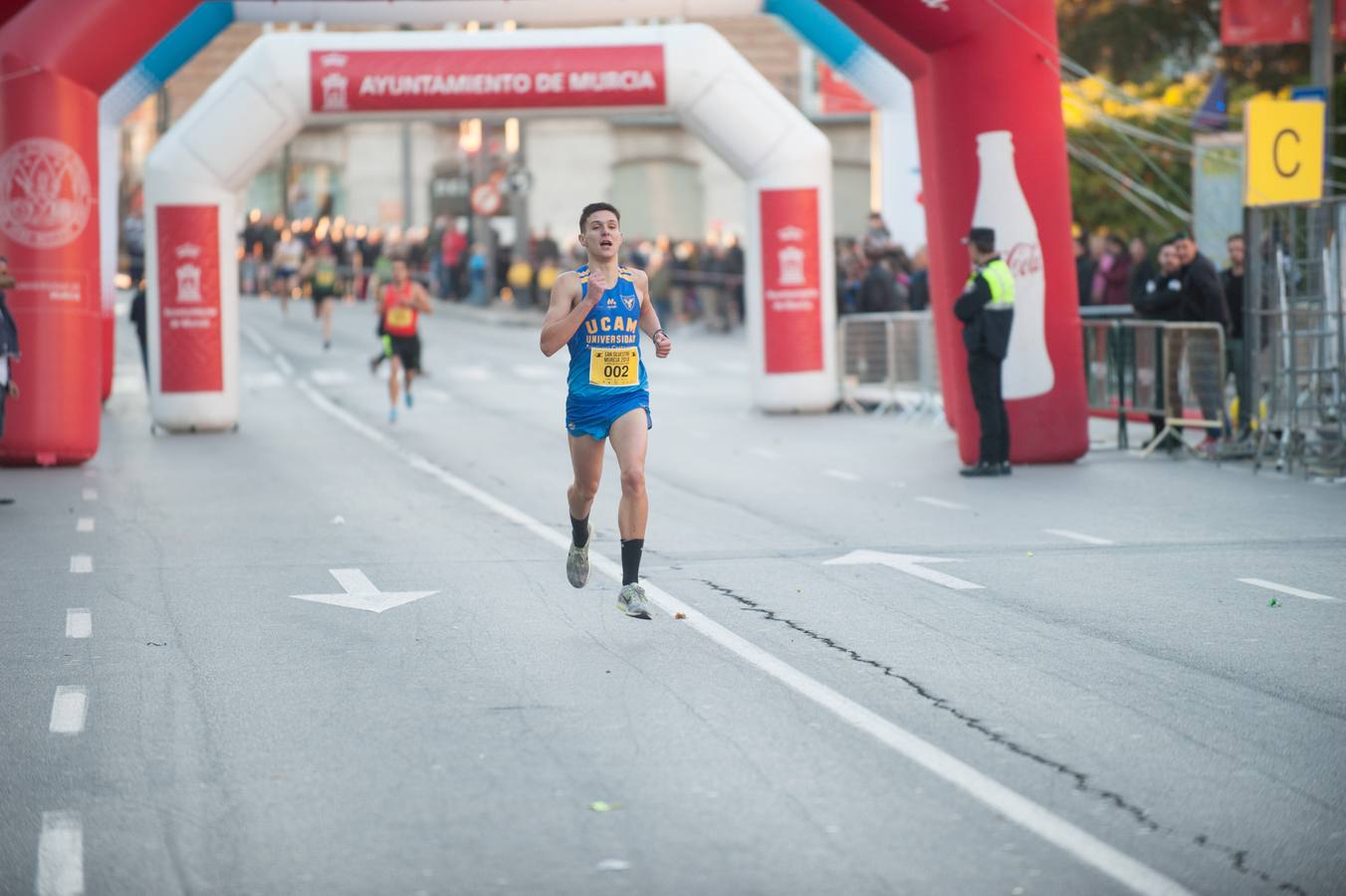 Sergio Fernández y Paloma Sánchez se imponen en la San Silvestre de Murcia