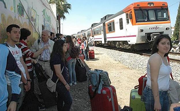 Una incidencia en un tren extremeño.