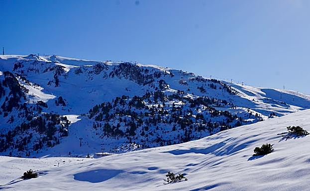 La estación de Baqueira, durante una imagen de estas navidades