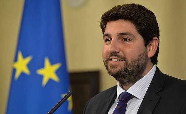 El presidente de la Región de Murcia, Fernando López Miras, este miércoles.
