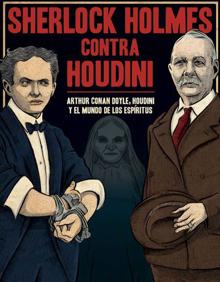 Imagen secundaria 2 - Una de las réplicas de una camisa de fuerza que utilizó el ilusionista nacido en Budapest en 1874. | Panorámica de la exposición en Murcia, donde juegan un papel fundamental los colores rojo y negro. | Houdini intentó desmontar a los creyentes en el espiritismo como el detective Sherlock Holmes, personaje creado en 1887 por el escritor escocés Arthur Conan Doyle, a quien perdió como amigo.