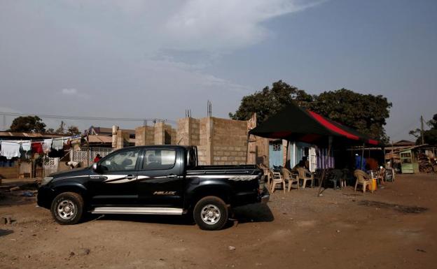 La calle de Accra, en Ghana, donde el periodista fue asesinado. 