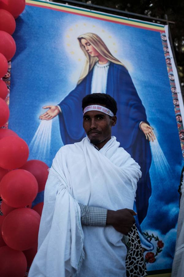 Timkat es el festival cristiano ortodoxo etíope que celebra el bautismo de Jesús en el río Jordán.