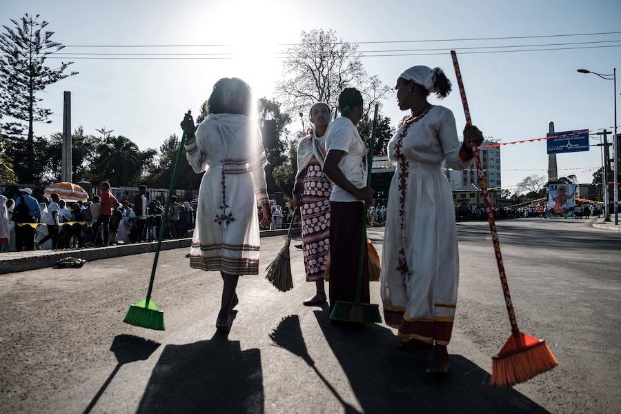 Timkat es el festival cristiano ortodoxo etíope que celebra el bautismo de Jesús en el río Jordán.