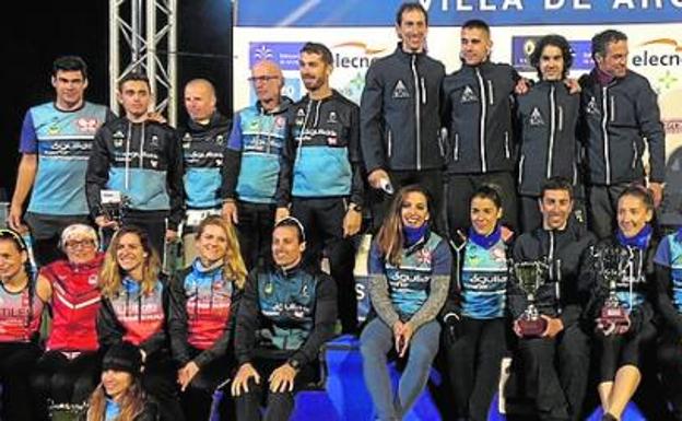 Podio del Regional de duatlón disputado en Archena. 