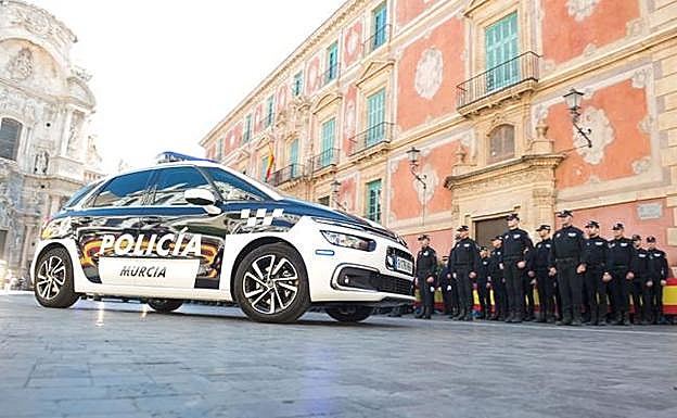 Imagen de archivo de la Policia Local de Murcia en el Día de San Patricio 