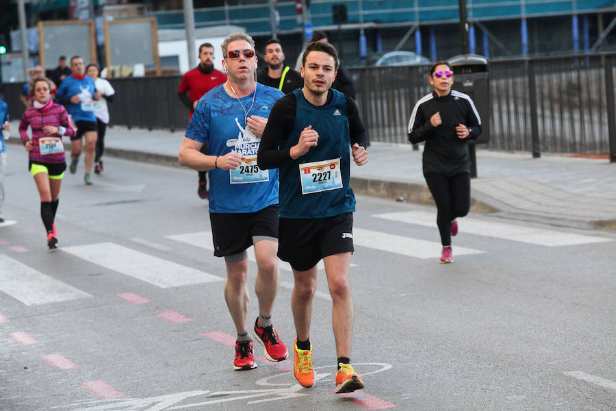 José Antonio Meroño, Andrés Mico y Juan Luis Mata, son los tres primeros clasificados en el Maratón.