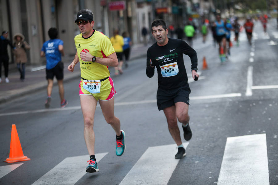 José Antonio Meroño, Andrés Mico y Juan Luis Mata, son los tres primeros clasificados en el Maratón.