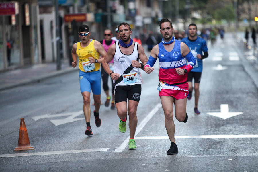 José Antonio Meroño, Andrés Mico y Juan Luis Mata, son los tres primeros clasificados en el Maratón.