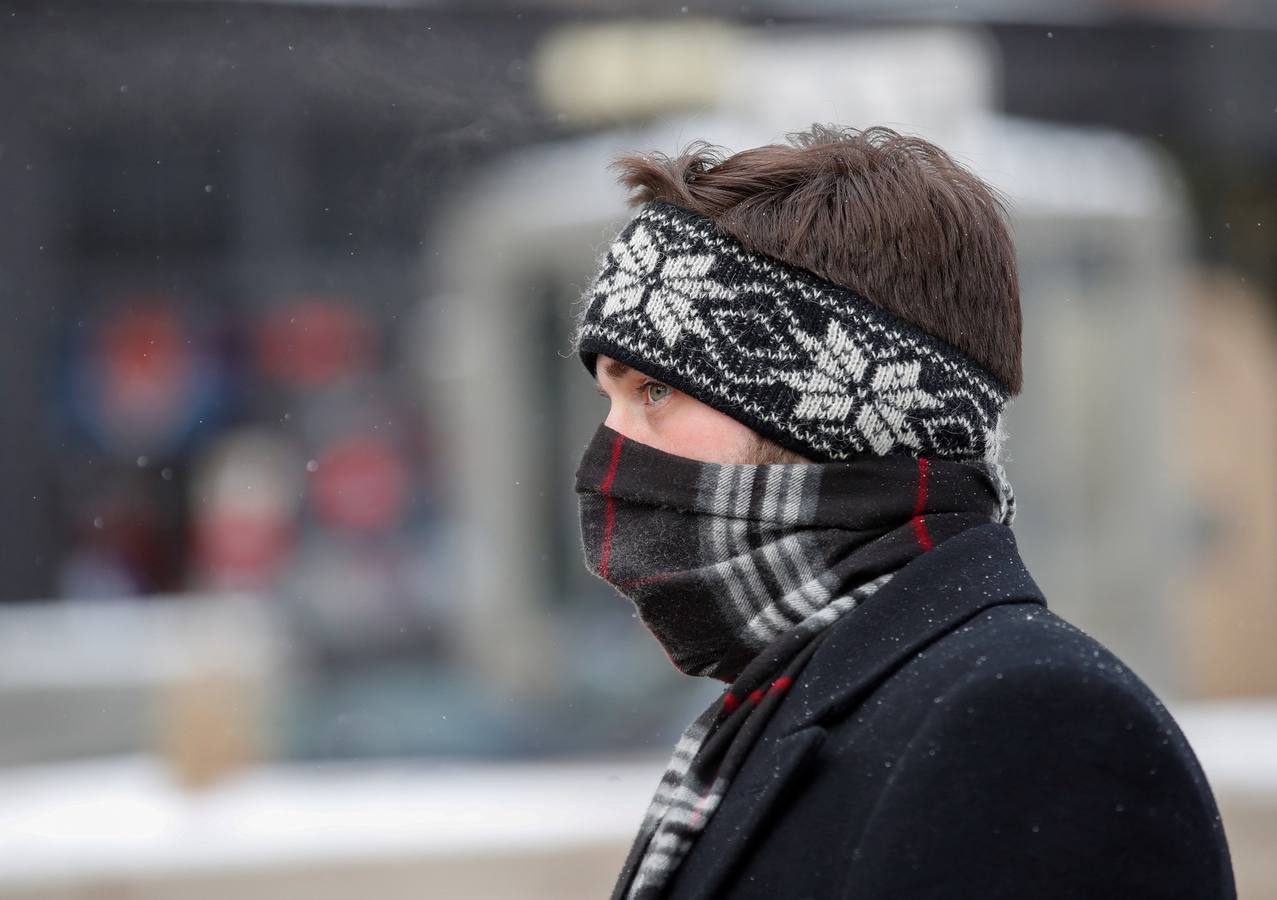 Una ola de frío polar cruza Chicago, Illinois (EE. UU.). Las temperaturas en el área de Chicago podrían bajar a menos 31 grados centígrados.