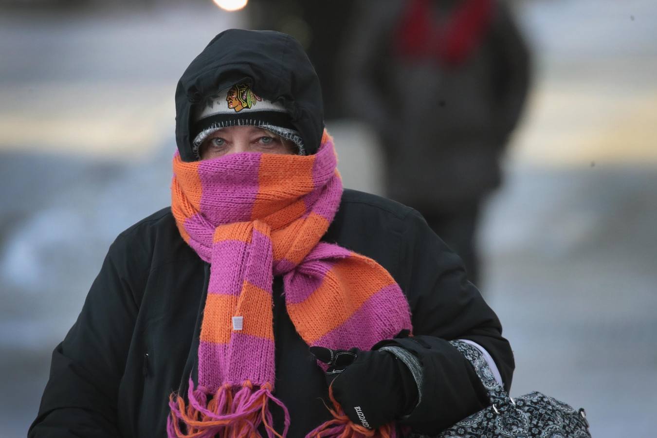 Una ola de frío polar cruza Chicago, Illinois (EE. UU.). Las temperaturas en el área de Chicago podrían bajar a menos 31 grados centígrados.