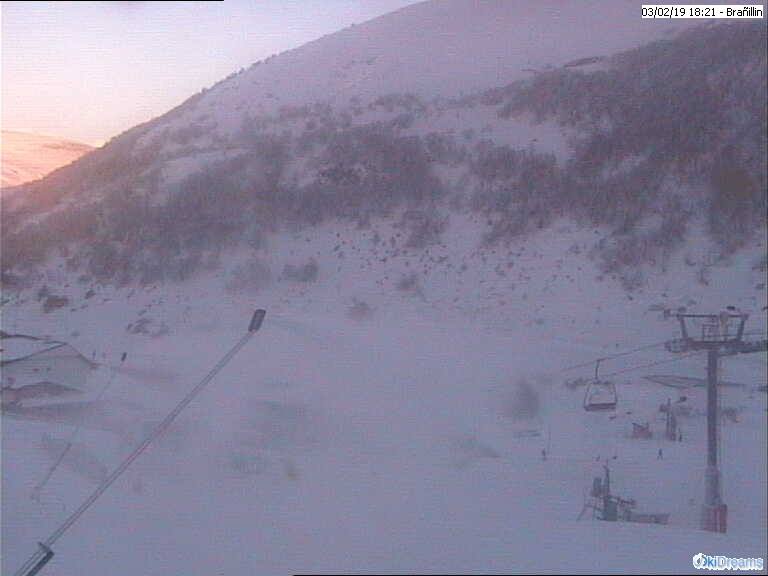 La zona de Brañilín, durante la jornada del domingo