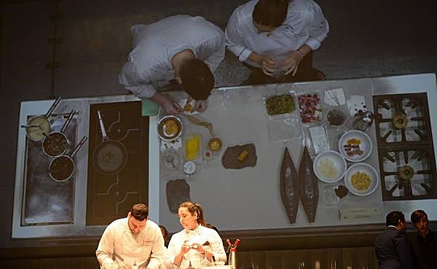 Un momento de la jornada gastronómica celebrada en El Batel. 