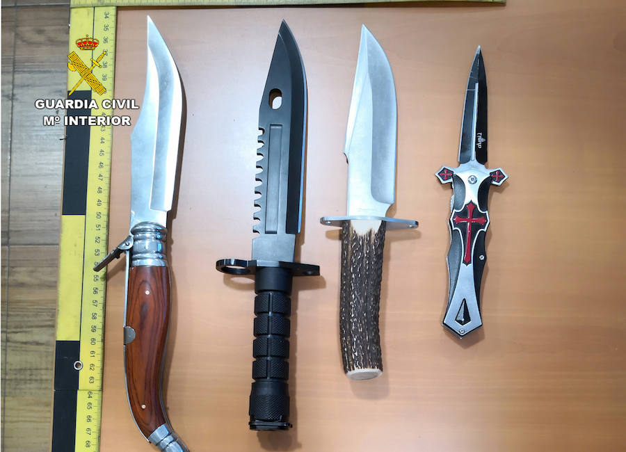 La Guardia Civil desmantela un invernadero clandestino dedicado al cultivo intensivo de marihuana.